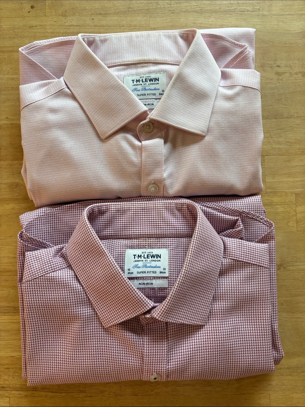 Set of 2 TM Lewin Dress Shirt size medium
